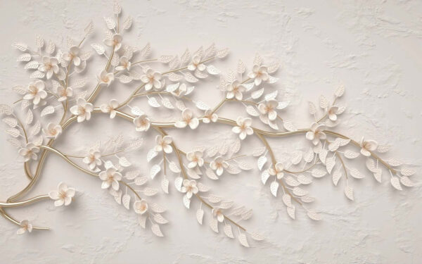 Elegant gebloemd metaalwerk op wit Elegant gebloemd metaalwerk op wit