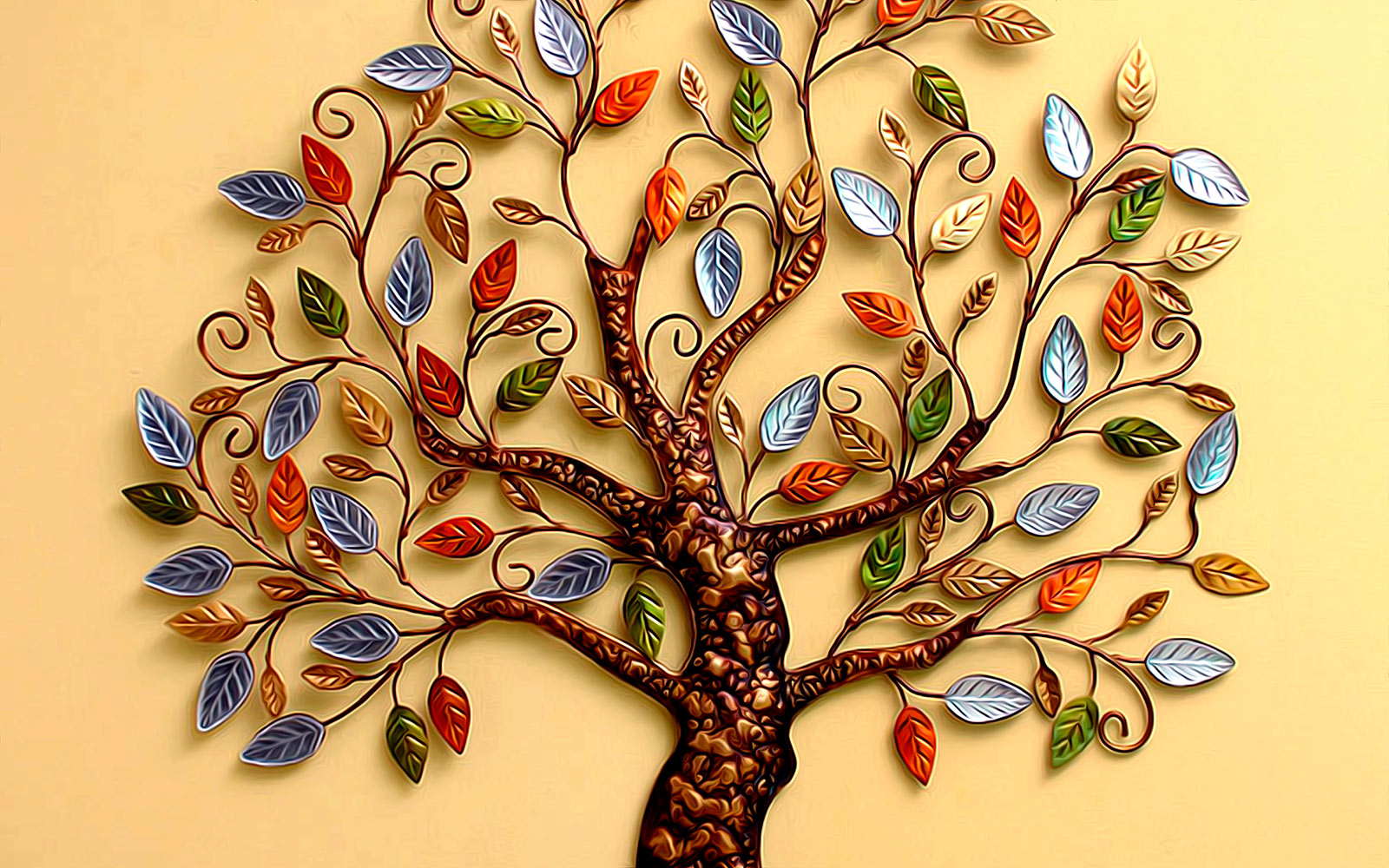 Boom met kleurrijke bladeren u30471p - Boom met kleurrijke bladeren - tegory