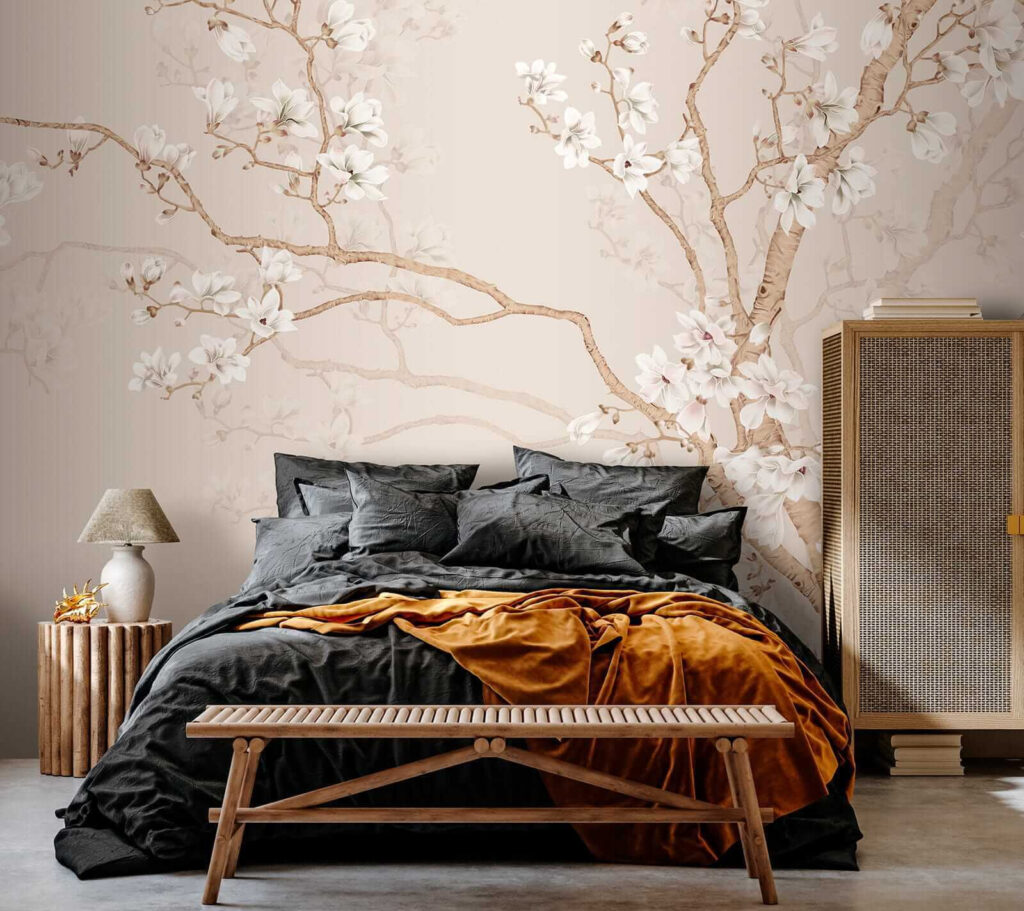 Tree with white flowers