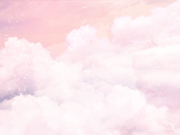 Roze lucht met wolken Roze lucht met wolken