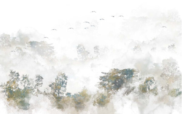 Vogels vliegen over bomen Vogels vliegen over bomen