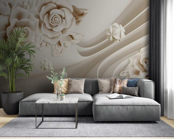 Witte rozen en witte golven Witte rozen en witte golven