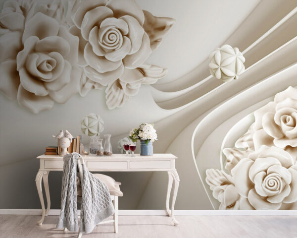 Witte rozen en witte golven Witte rozen en witte golven