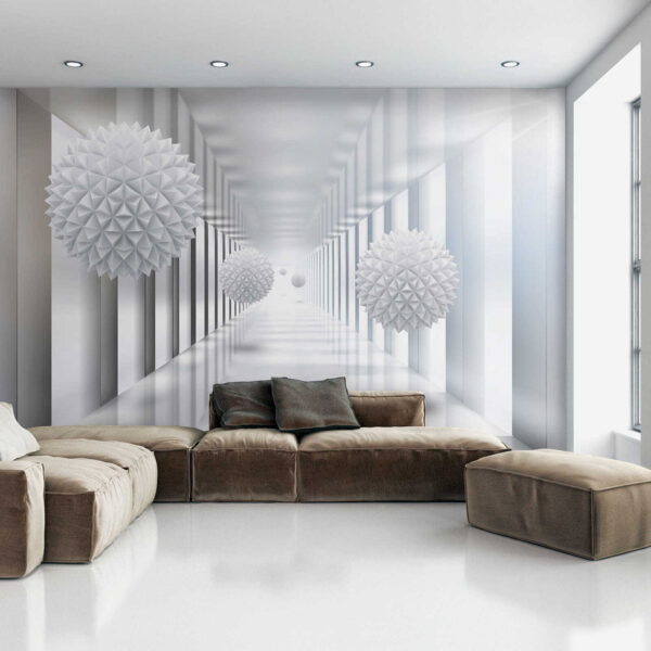 Witte kamer met witte ballen Witte kamer met witte ballen