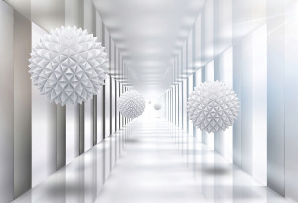 Witte kamer met witte ballen Witte kamer met witte ballen