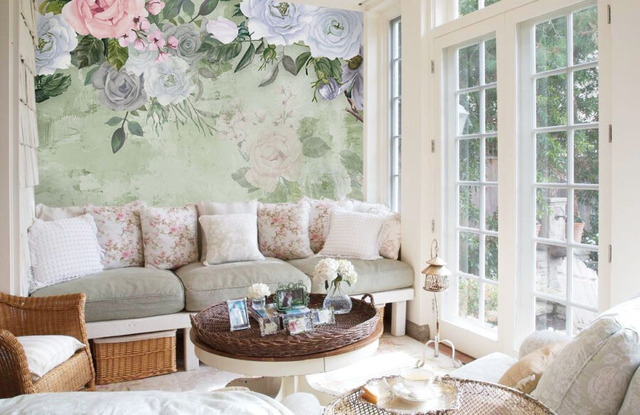 Delicate bloemen in zachte pasteltinten