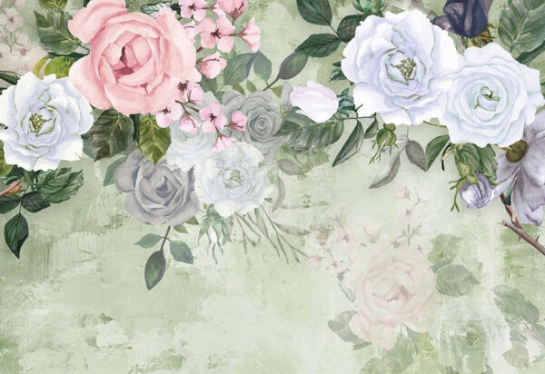 Delicate bloemen in zachte pasteltinten Delicate bloemen in zachte pasteltinten