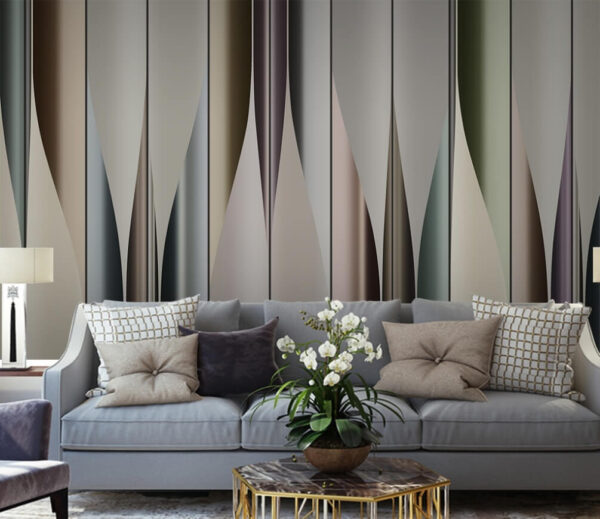 Elegante golven van gedempte kleuren Elegante golven van gedempte kleuren
