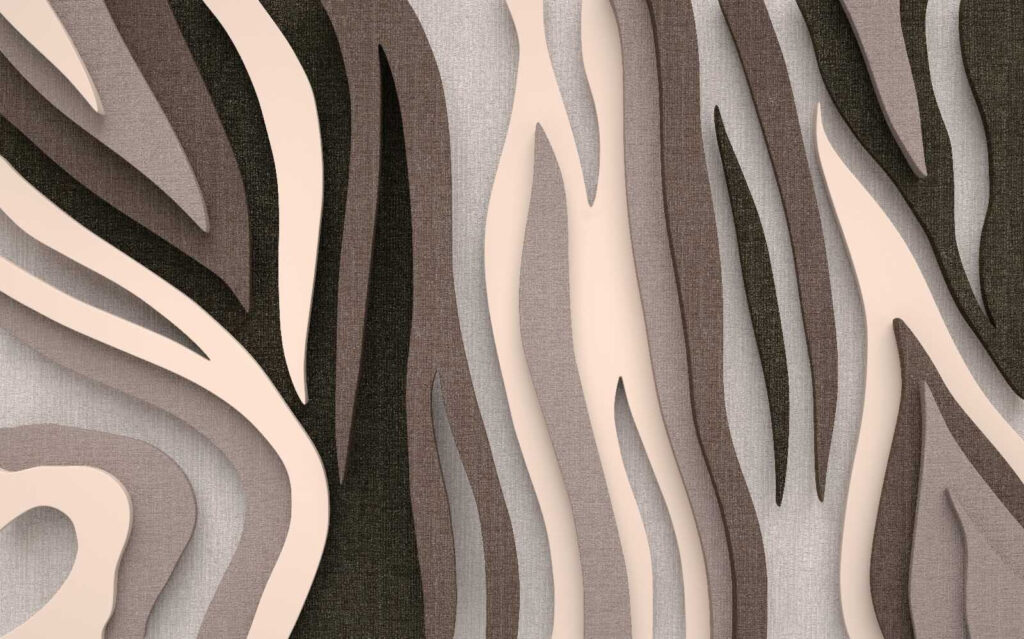 Golven met textuur in neutrale tinten Golven met textuur in neutrale tinten