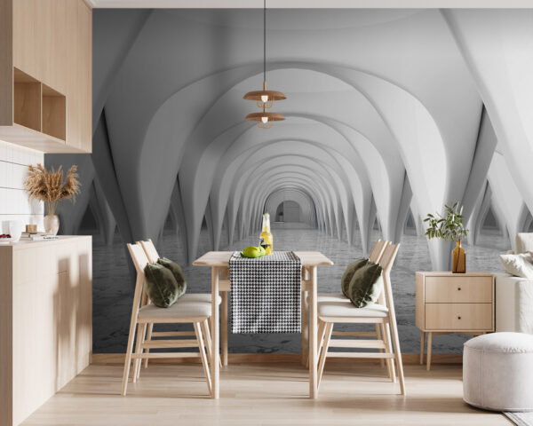 Witte kamer met gewelfd plafond Witte kamer met gewelfd plafond