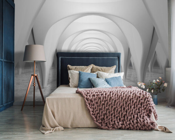 Witte kamer met gewelfd plafond Witte kamer met gewelfd plafond