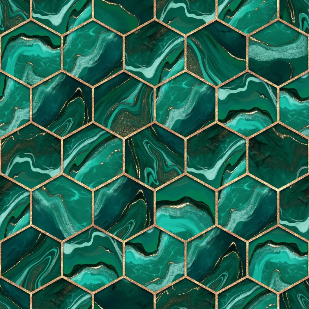 Levendig hexagonaal marmerpatroonontwerp u20398p 1024x1024 - Levendig hexagonaal marmerpatroonontwerp - tegory