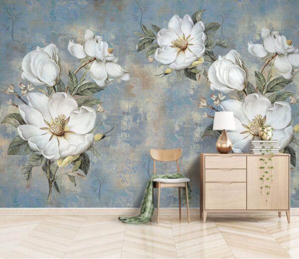 Groep witte bloemen Groep witte bloemen