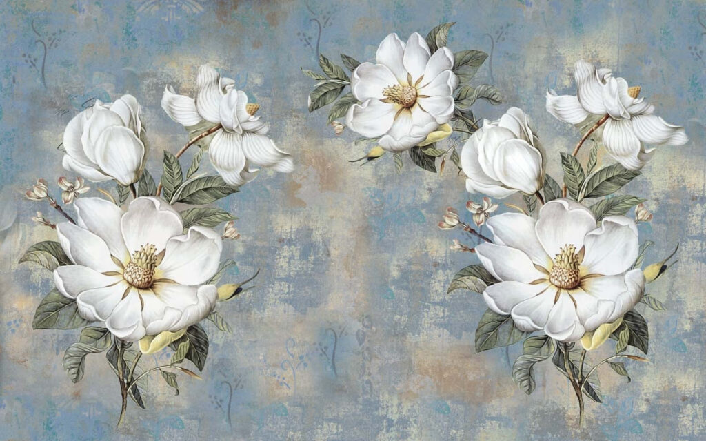 Groep witte bloemen Groep witte bloemen