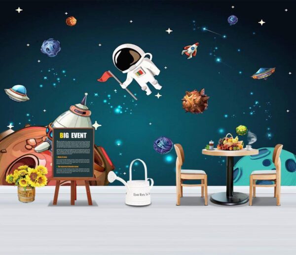 Cartoon ruimte scène met planeten en sterren u13898pir1m 600x517 - Cartoon ruimte scène met planeten en sterren - tegory