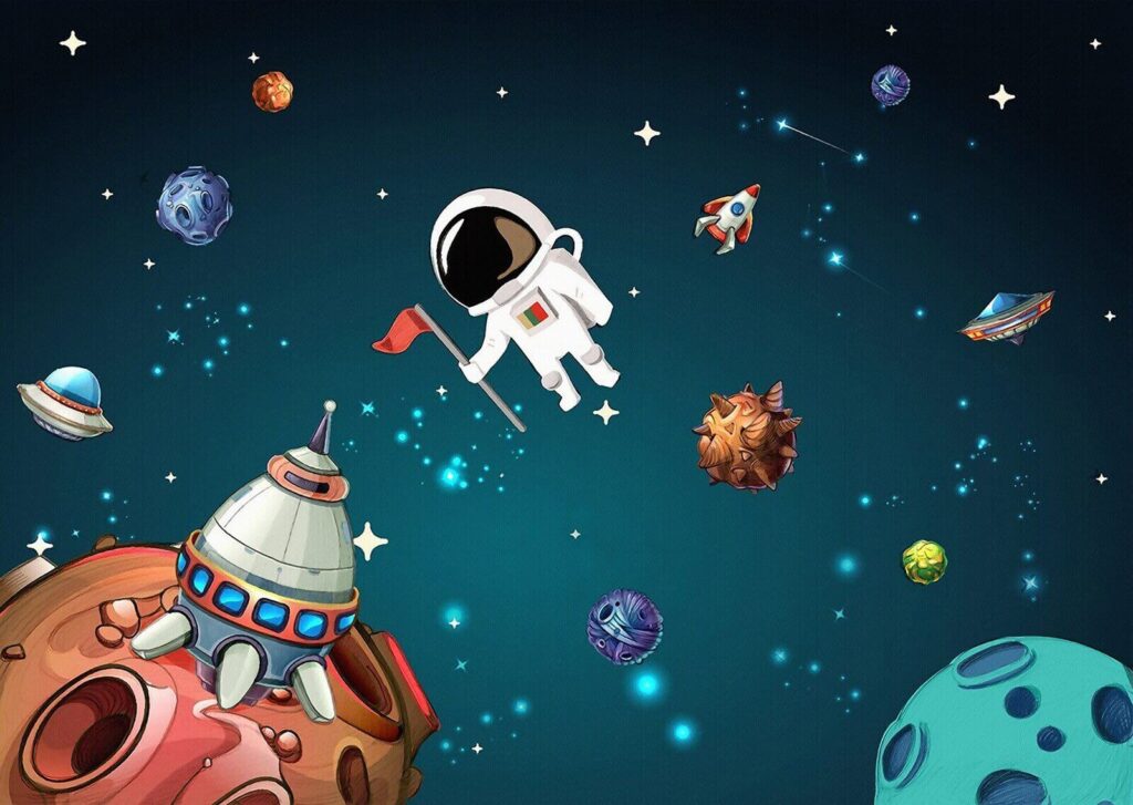 Cartoon ruimte scène met planeten en sterren u13898p 1024x727 - Cartoon ruimte scène met planeten en sterren - tegory