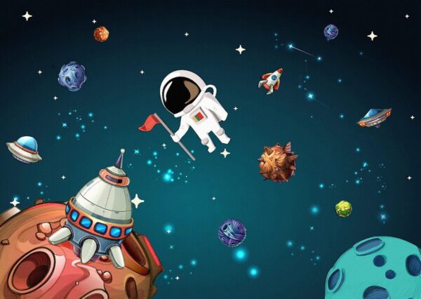 Cartoon ruimte scène met planeten en sterren u13898p 600x426 - Cartoon ruimte scène met planeten en sterren - tegory