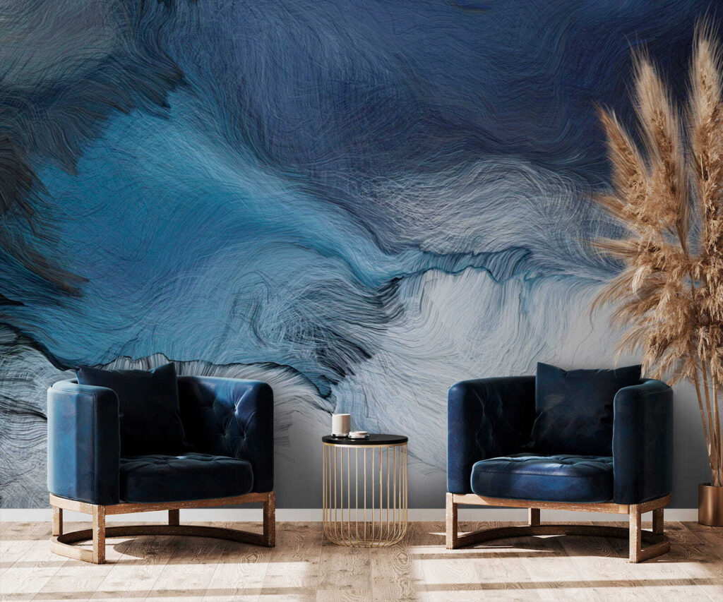 Blue and white painting Blue and white painting