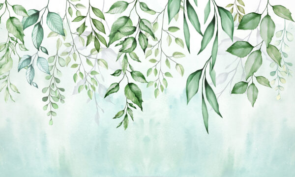 Aquarel van bladeren Aquarel van bladeren