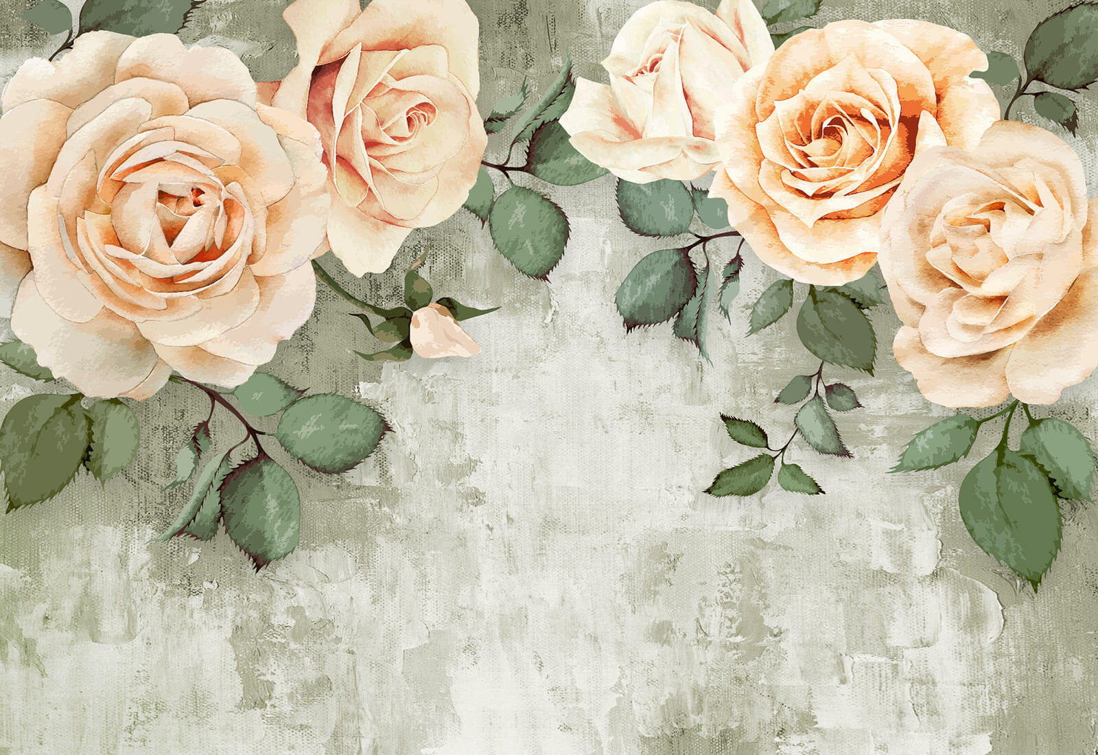 Een groep rozen met bladeren u08545p - Een groep rozen met bladeren - tegory