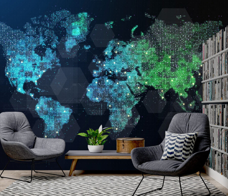 Kaart van de wereld