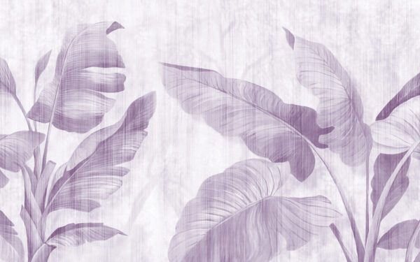 Elegant foliage in soft lavender tones