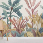 Fotobehang Behang met planten en bloemen