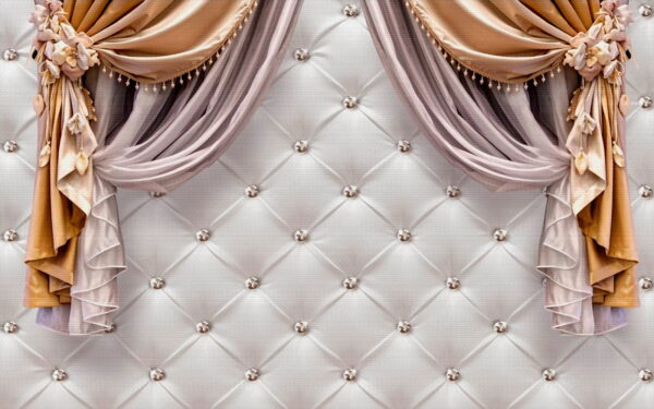 Elegante gordijnen met decoratieve accenten Elegante gordijnen met decoratieve accenten