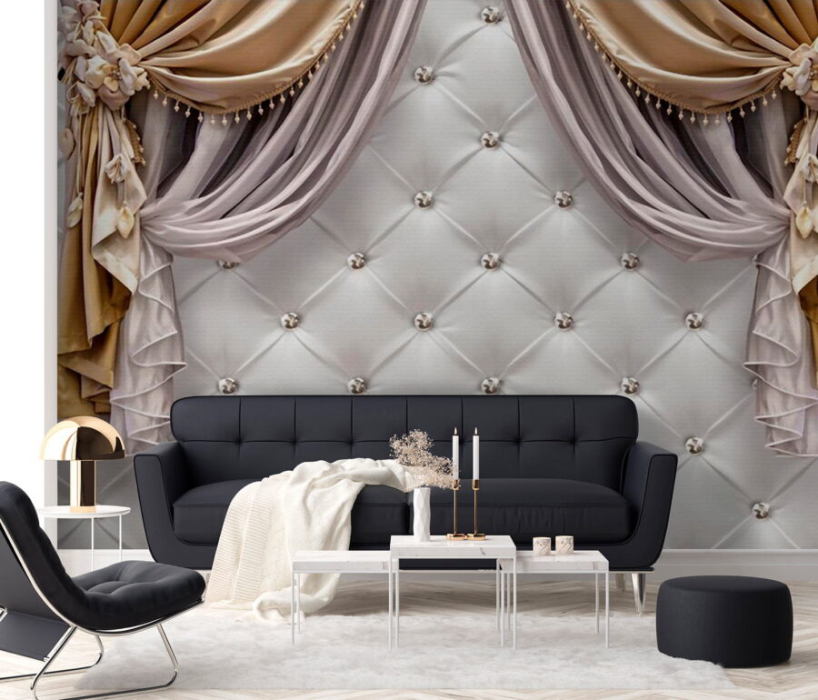 Elegante gordijnen met decoratieve accenten