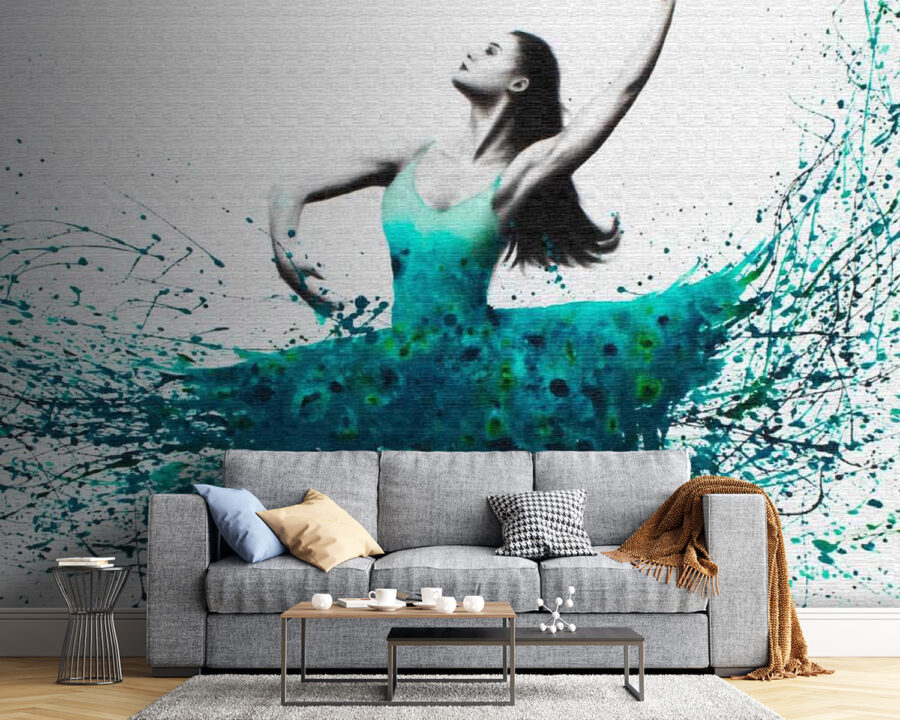 Dansende vrouw in een blauwe jurk u01519pig54 900x720 - Dansende vrouw in een blauwe jurk - tegory