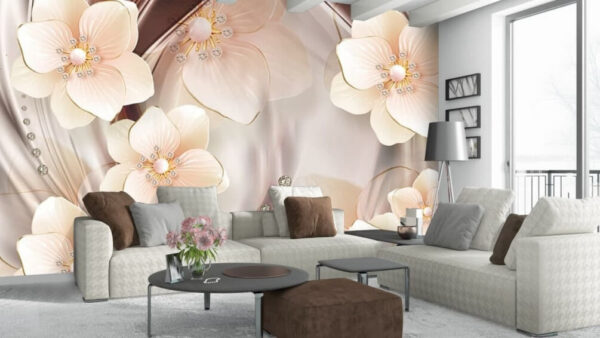 Delicate bloemen tegen een zachte achtergrond Delicate bloemen tegen een zachte achtergrond