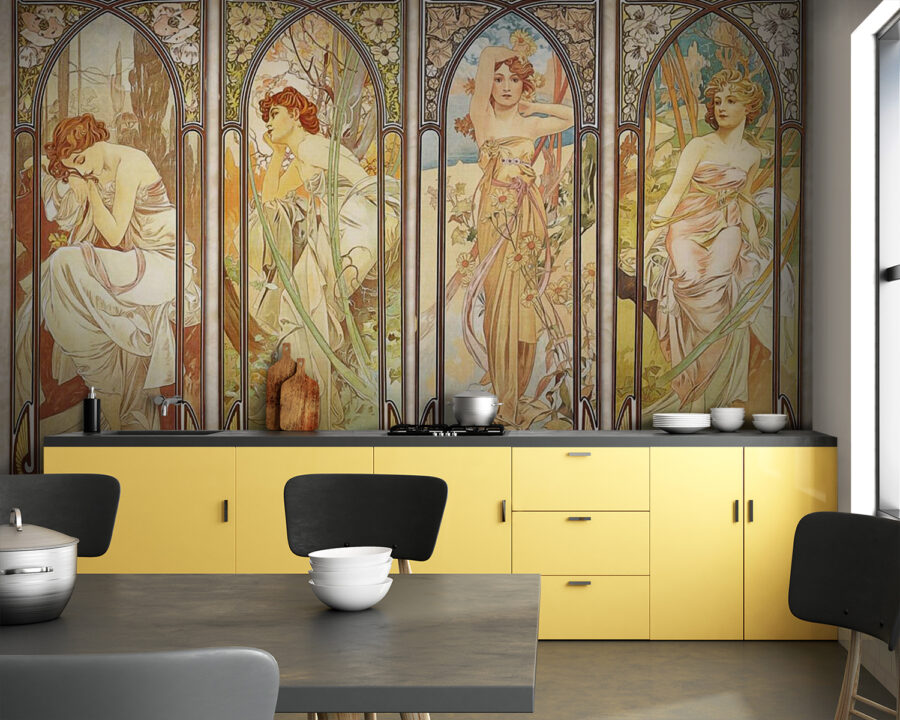 Groep vrouwen in art nouveau-stijl u02014pik83m 900x720 - Groep vrouwen in art nouveau-stijl - tegory