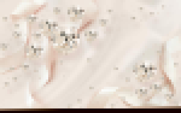 White satin ribbon with diamonds and pearls