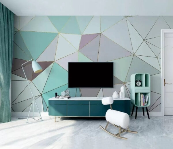 Abstract geometrisch pastelmozaïekpatroon Abstract geometrisch pastelmozaïekpatroon