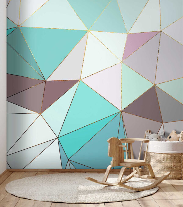 Abstract geometrisch pastelmozaïekpatroon Abstract geometrisch pastelmozaïekpatroon