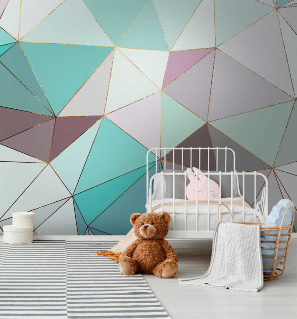 Abstract geometrisch pastelmozaïekpatroon Abstract geometrisch pastelmozaïekpatroon