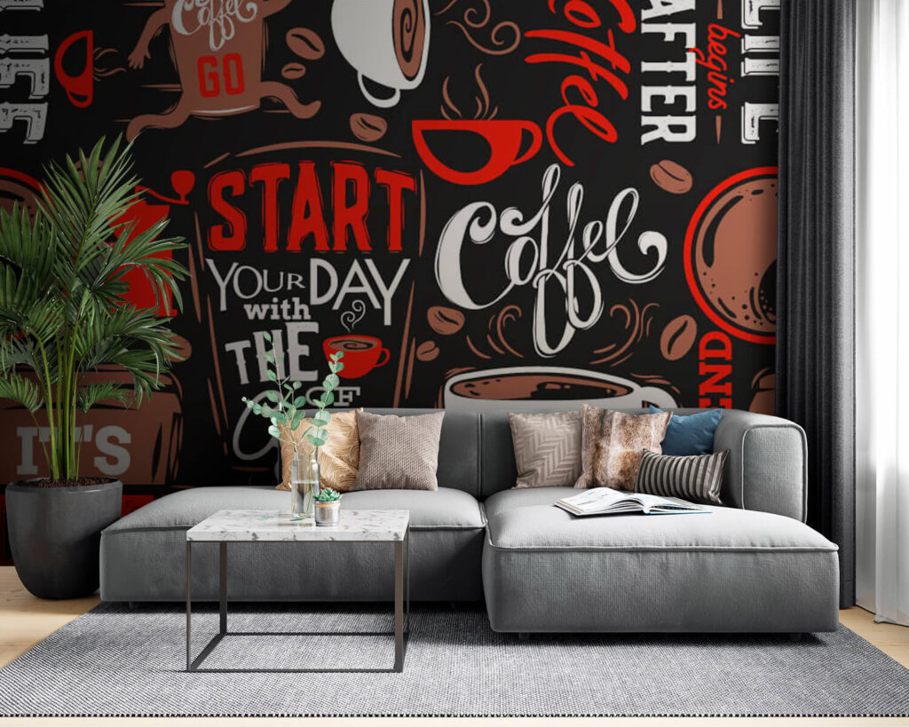 Patroon van koffiekopjes en koffiebonen u03080pig53m 1024x819 - Patroon van koffiekopjes en koffiebonen - tegory