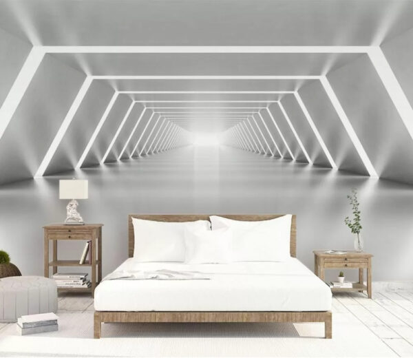 Een witte kamer met verlichting Een witte kamer met verlichting