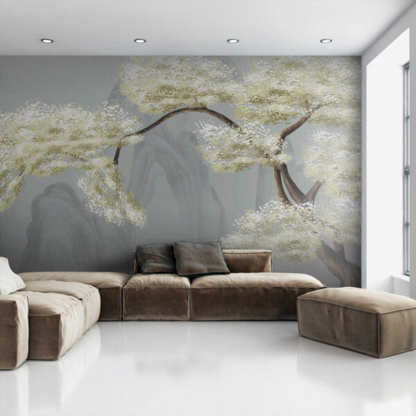 Boom met witte bloemen Boom met witte bloemen