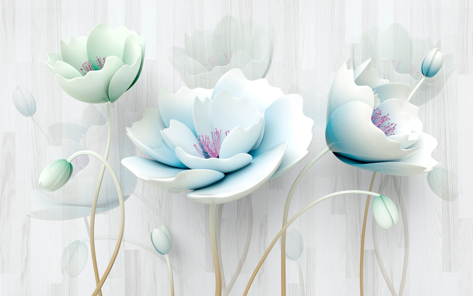 Delicate bloemen in zachte tinten u03843p - Delicate bloemen in zachte tinten - tegory