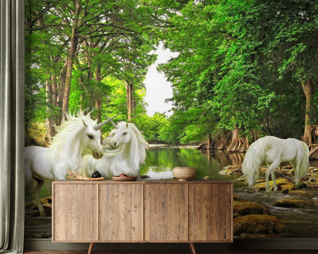 u05099pig21 1024x819 - Groep witte eenhoorns in een rivier - tegory