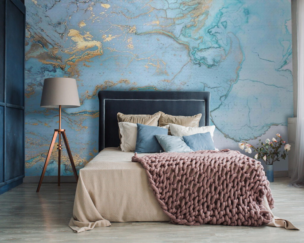 Elegant Abstract Aqua and Metallic Art Elegant Abstract Aqua and Metallic Art