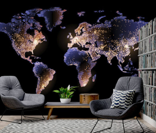 Kaart van de wereld Kaart van de wereld