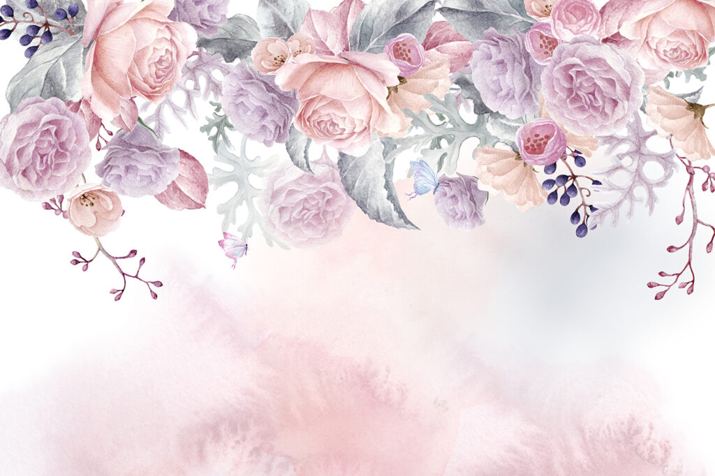 Aquarel van bloemen Aquarel van bloemen