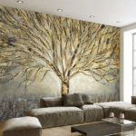 Fotobehang Boom met veel takken