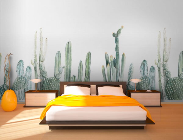 Groep cactussen op witte achtergrond Groep cactussen op witte achtergrond