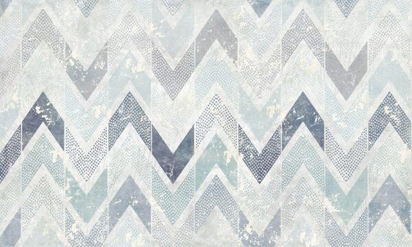 Patroon van blauwe en witte chevrons Patroon van blauwe en witte chevrons