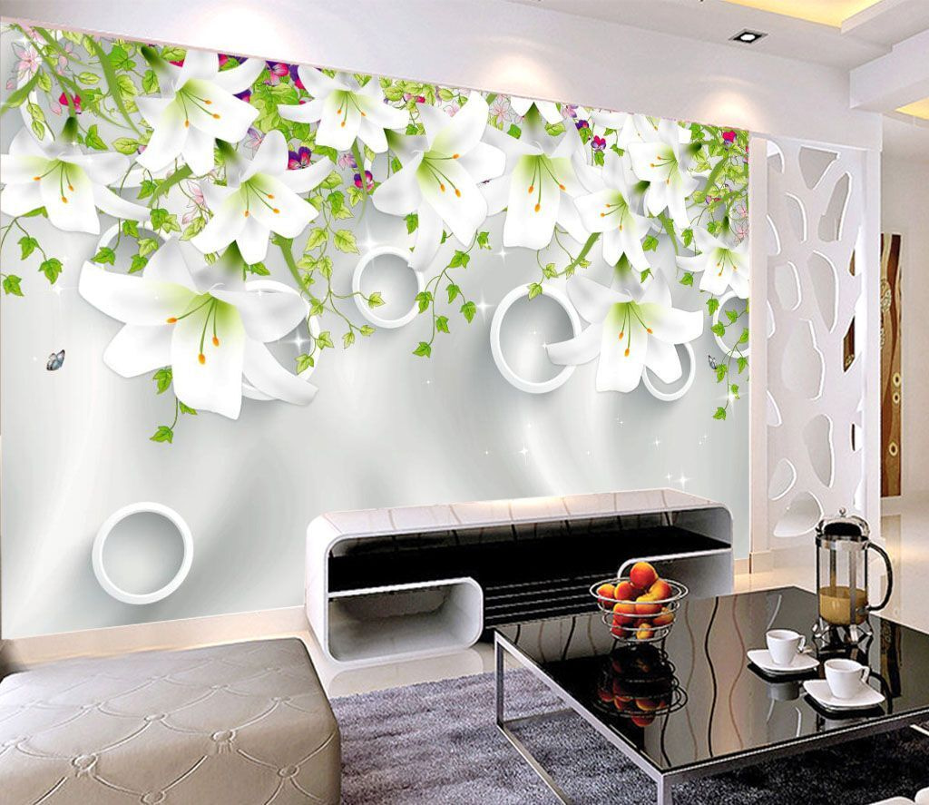 Witte bloemen en ringen u11505pig1m - Witte bloemen en ringen - tegory