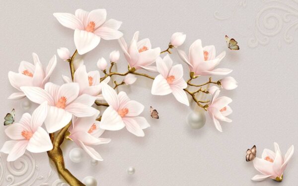 Delicate bloesems aan zachte takken Delicate bloesems aan zachte takken
