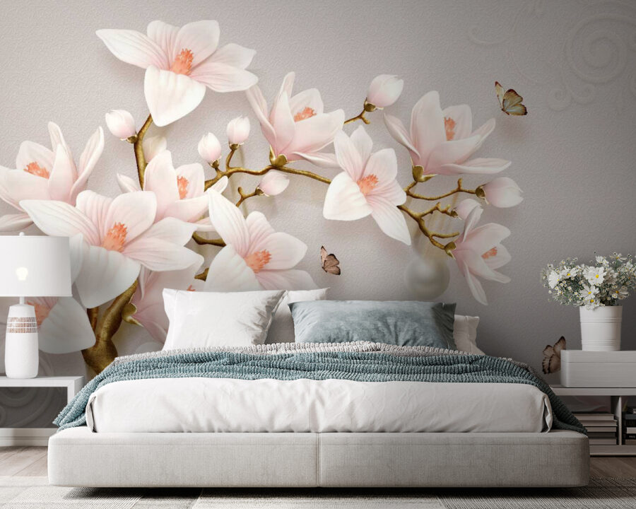 Delicate bloesems aan zachte takken Delicate bloesems aan zachte takken